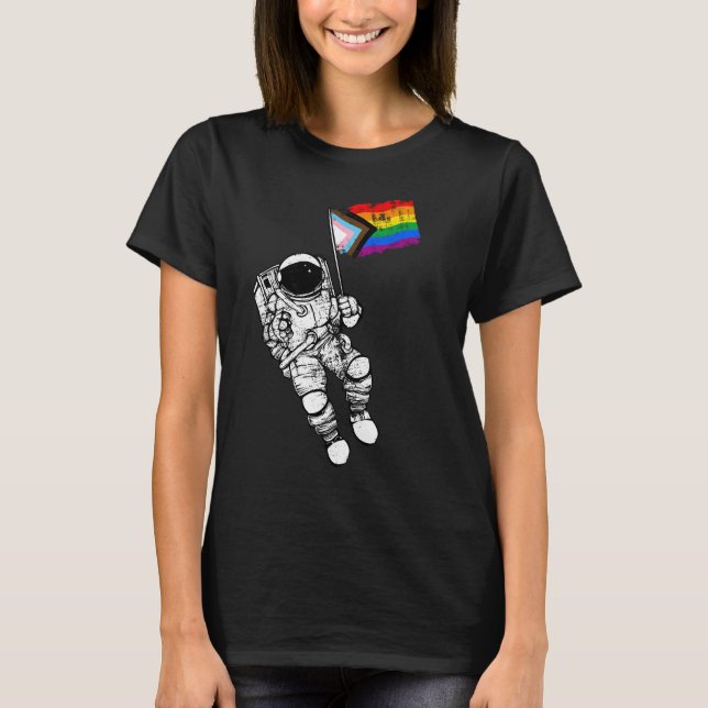 T-Shirt Astronaute Progress Pride (Devant)