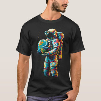 T-shirt Astronaute - Science spatiale Planète Terre