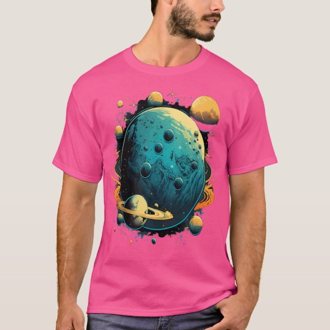 T-shirt Astronaute spatial Alien Rocket Astronomie Extrate (Devant)