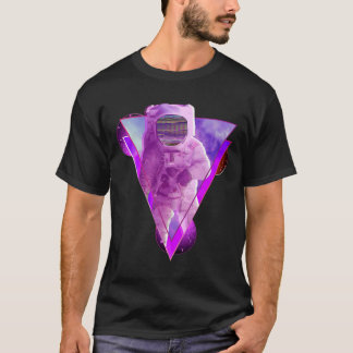 T-shirt Astronaute spatial japonais Otaku Vap esthétique