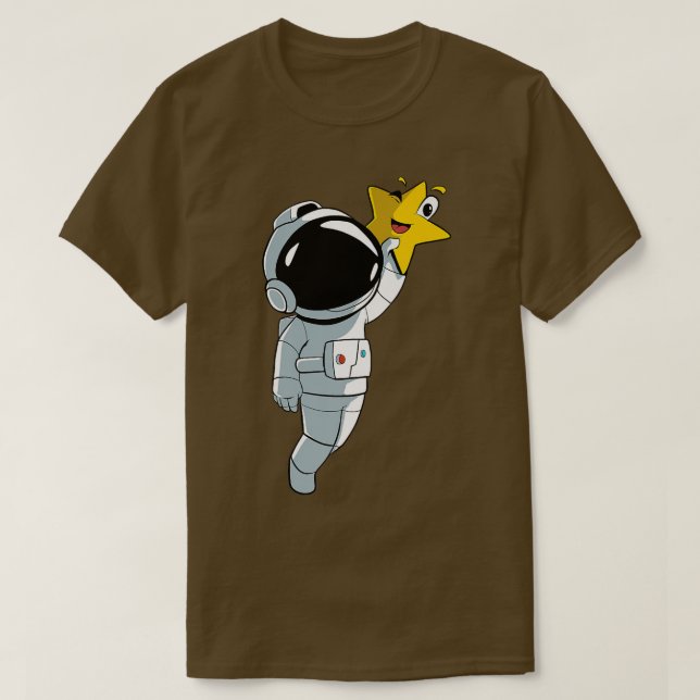 T-shirt Astronaute Star Planet  (Design devant)