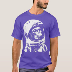 T-shirt Astronaute vintage des voyages spatiaux Monkey 2