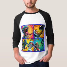 Astronautes contre Pop Art Alien