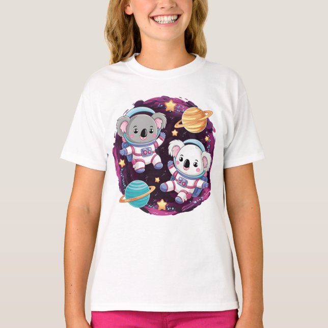 T-shirt astronautes de Koala (Devant)