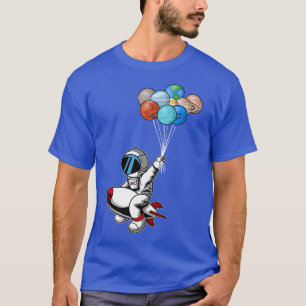 T-shirt Astronautes Planètes Espace Extérieur Explorer - J