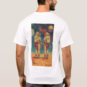 T-shirt Astronautes sur la planète déserte