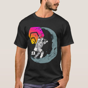 T-shirt Astronauts HEX Moon Mineur Crypto Space Man Crypto