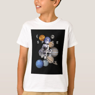 T-shirt astronef mission solar system planar