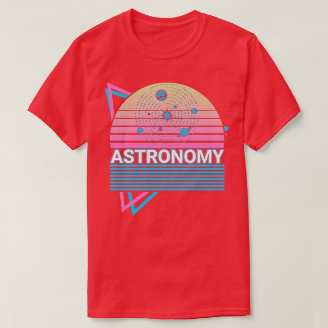 T-shirt Astronome Astronome système solaire cadeau (Design devant)