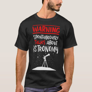 T-shirt Astronome vintage Dit Retro Telescope Space