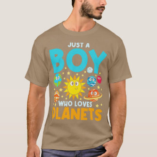 T-shirt Astronomie Boys Astronaut Space Science Cute Plane