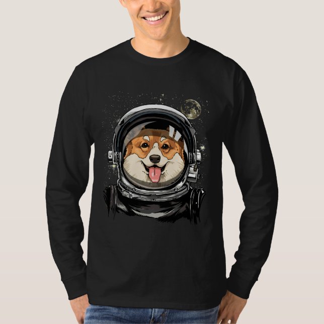 T-shirt Astronomie de l'exploration spatiale des chiens de (Devant)