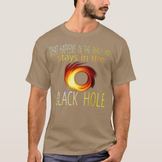 T-shirt Astronomie drôle Astrophysique Trou noir Humo adul