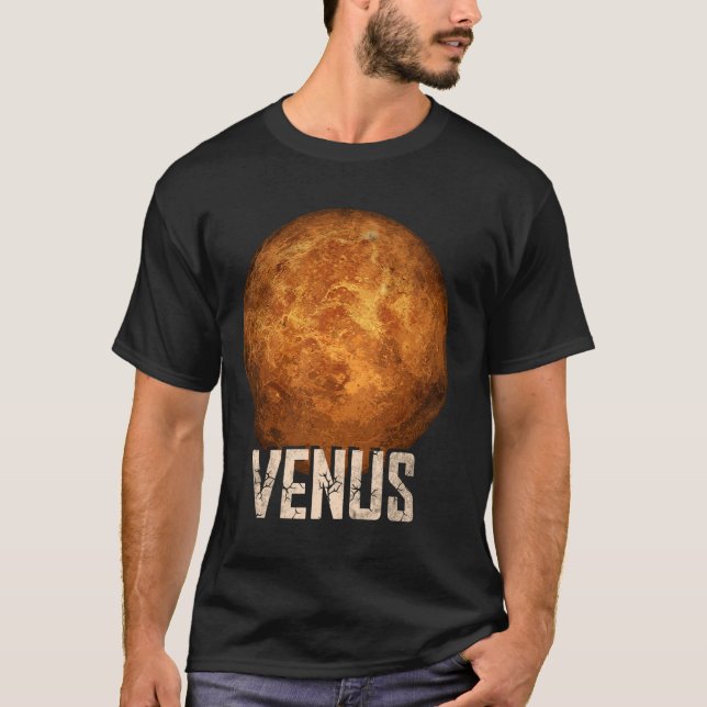 T-shirt Astronomie du système solaire de la planète Vénus (Devant)