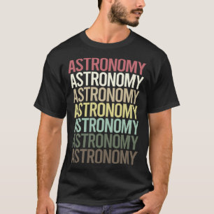 T-shirt Astronomie du texte coloré