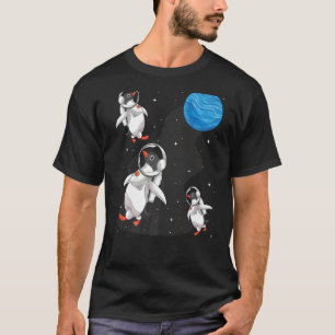T-shirt Astronomie du voyage spatial animal Antarctique Pe