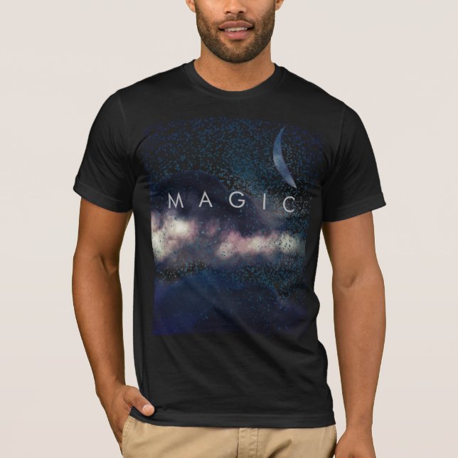 T-shirt Astronomie Imaginaire magique Crescent Nuages (Devant)