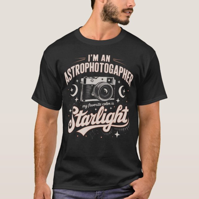 T-shirt Astrophotography Camera Astronomical Night Sky Pho (Devant)