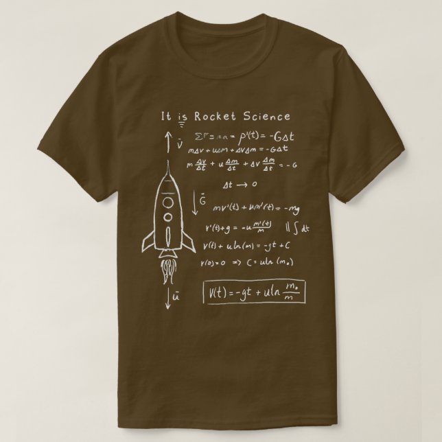 T-shirt Astrophysique Rocket Aérospatiale Art (Design devant)