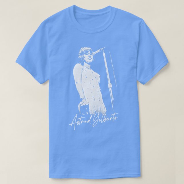T-shirt Astrud Gilberto Retro Design original (Design devant)