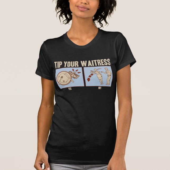 T-shirt Astuce ta serveuse (Devant)