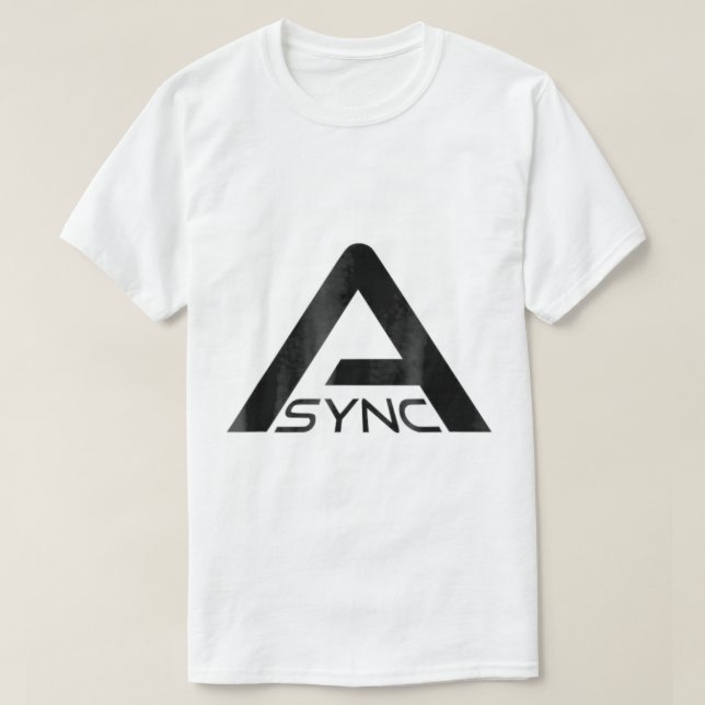 T-shirt ASYNC  Backrooms Pixels Research  (Design devant)