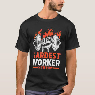 T-shirt Atelier de gym Bodybuilding Travailleur le plus du