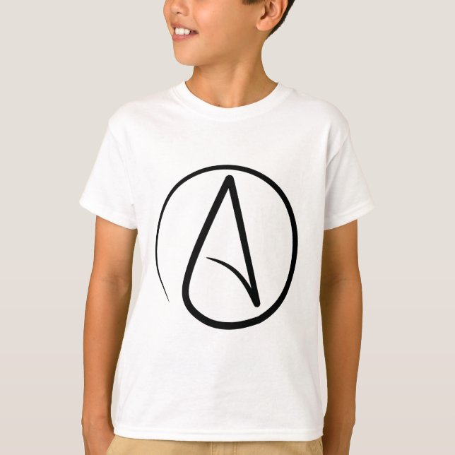 T-shirt athée de symbole (Devant)