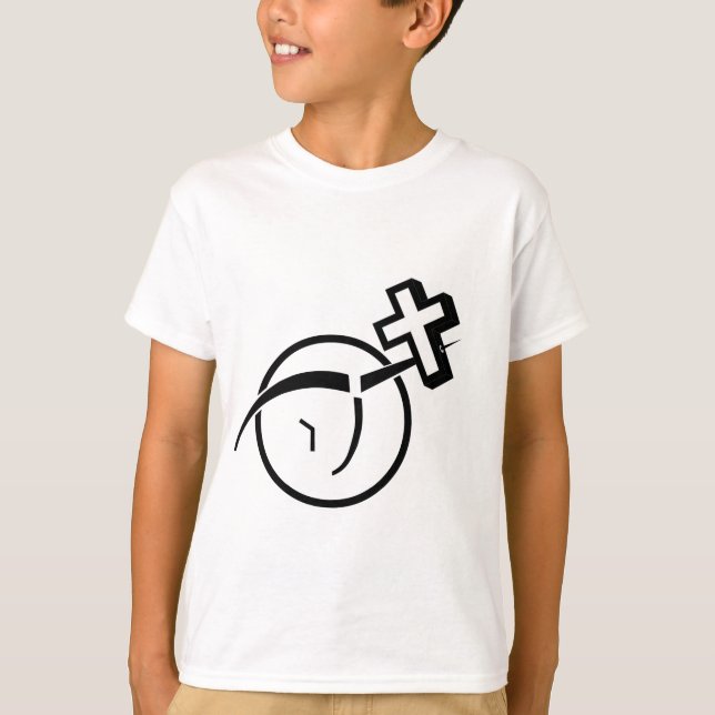 T-shirt Athéisme/Croix (Devant)
