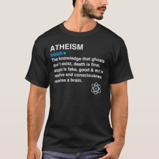 T-shirt Athéisme - définition du dictionnaire - don athée