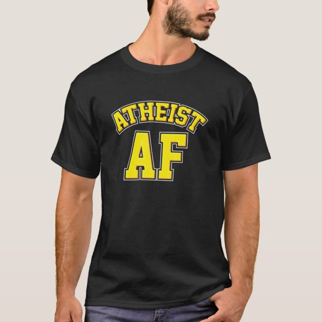 T-shirt Athéiste : Athéiste AF Evolution Atheism Cadeau (Devant)