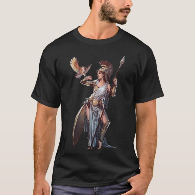 T-shirt Athena Greek Goddess  (Devant)