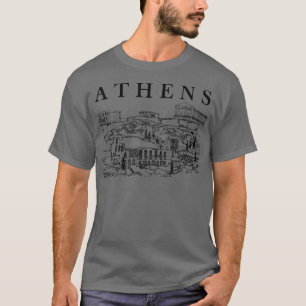 T-shirt Athènes Grèce Souvenir Grèce Voyage Europe Voyage