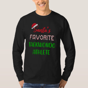 T-shirt Athlète de Taekwondo préféré du Père Noël Taekwo