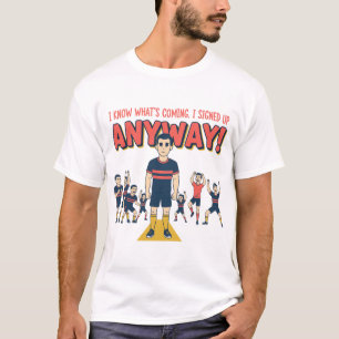 T-shirt Athlète Hybride Drôle Je Me Suis Inscrit Quand Mêm