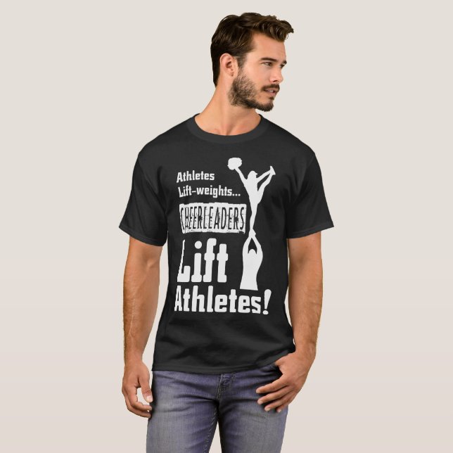 T-shirt Athlètes d'ascenseur de majorettes de poids (Devant entier)