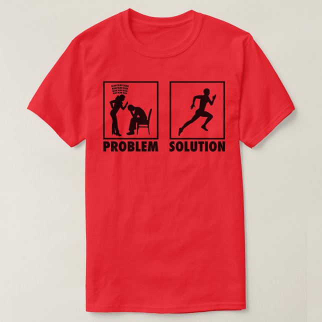 T-shirt Athlétisme Déclaration du problème Solution 2 (Design devant)