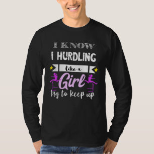 T-shirt Athlétisme haies course haies athlètes
