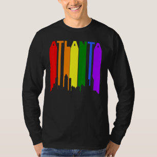 T-shirt Atlanta Georgia Lgbtq Gay pride Rainbow Skyline