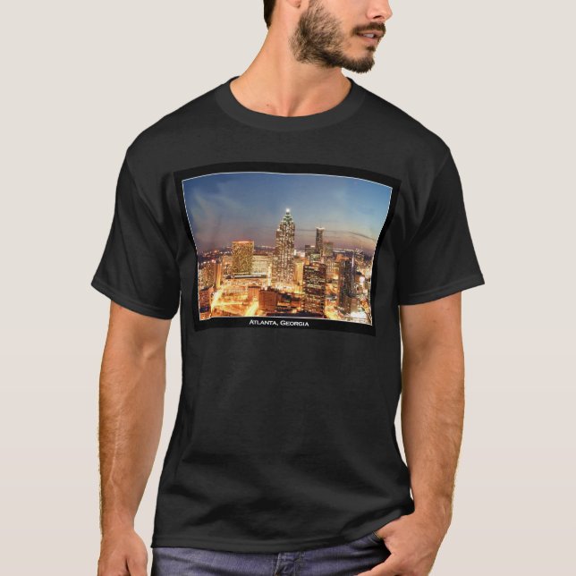 T-shirt Atlanta, la Géorgie la nuit - bel horizon (Devant)