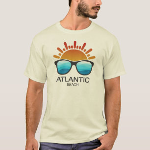 T-shirt Atlantic Beach North Carolina Lunettes de soleil