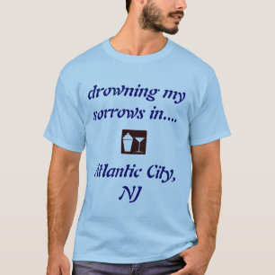 T-shirt Atlantic City, CHEMISE À BOIRE NJ ! (A.C. Boardwal