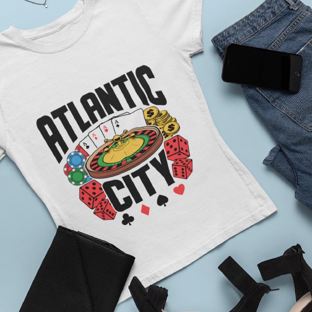 T-shirt Atlantic City New Jersey Casino Gamme (Créateur téléchargé)