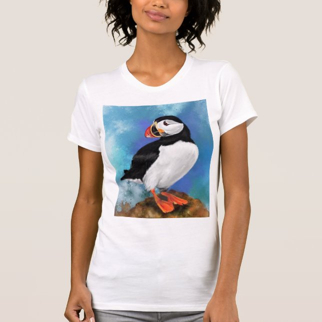 T - Shirt Atlantik Puffin Bird (Vorderseite)