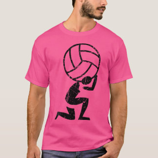 T-shirt Atlas Homme De Volley-Ball Dieu Force Et Endurance