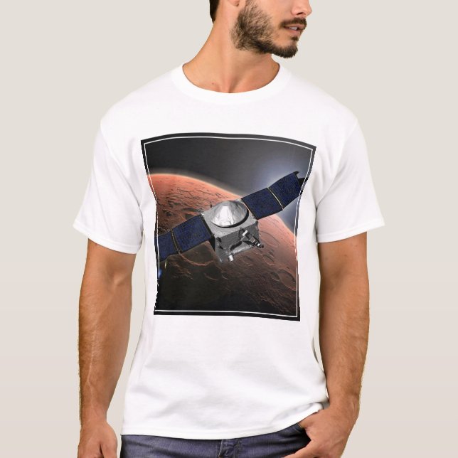 T-shirt Atmosphère Mars Et Mission D'Évolution Volatile. (Devant)