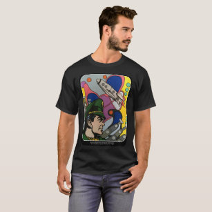 T-shirt Atomique Abstrait le tableau du capitaine de fusée