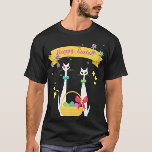 T-shirt Atomique Moyen Siècle moderne Cool Chat Happy East