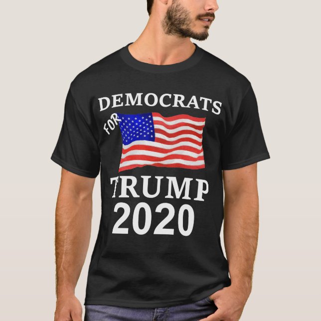 T-shirt Atout 2020 Démocrate pour le drapeau d'atout (Devant)