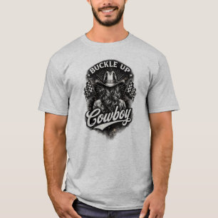 T-shirt Attachez votre ceinture Cowboy Rétro Western Cowgi